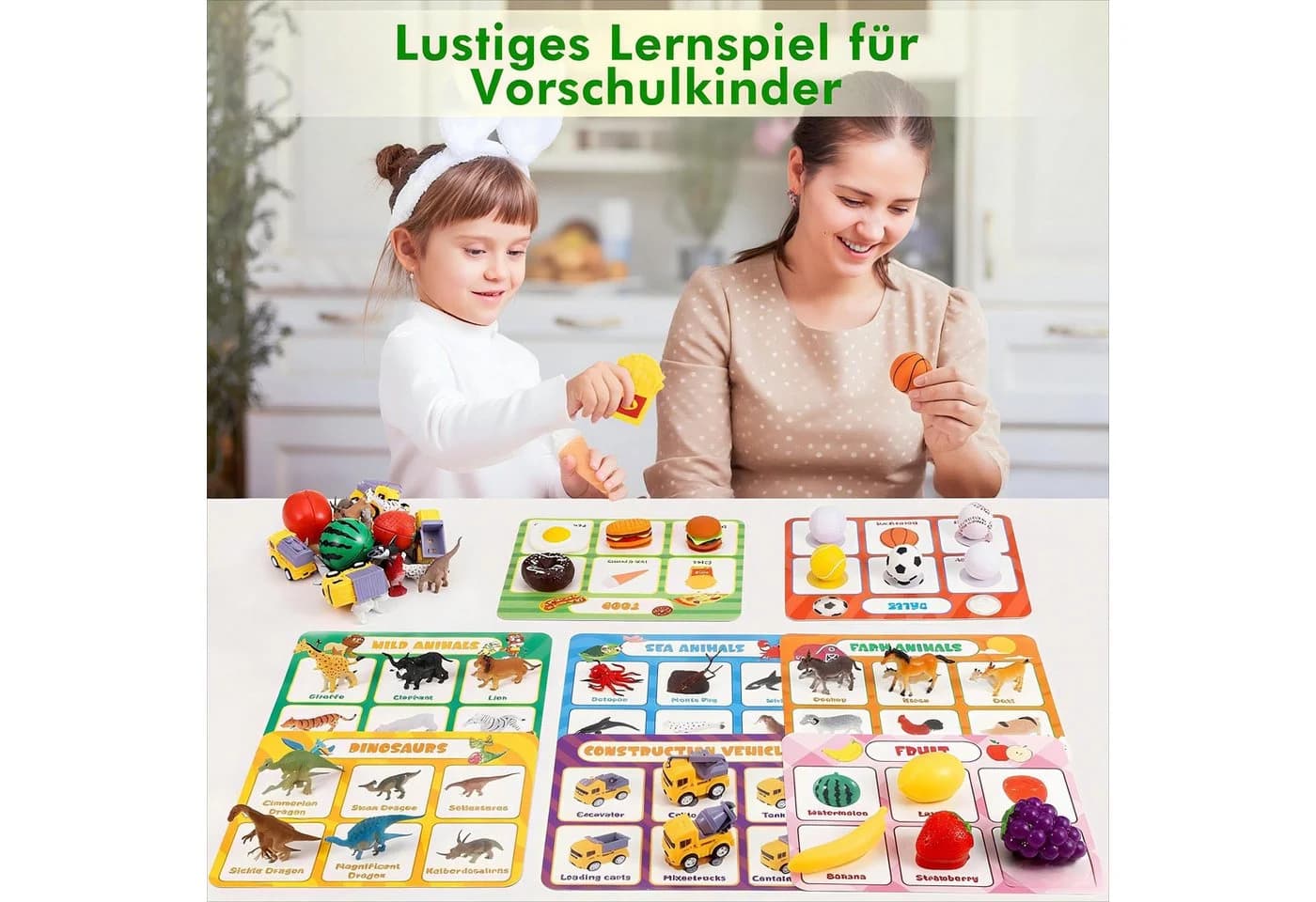 POPOLIC Montessori Sortierspielzeug Bunt Obst-Schnitt-Spiel - Bild 5