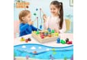POPOLIC Magnetische Angelspiel 2 in 1 Montessori Spielzeug Bunt Holzspielzeug Bild 1