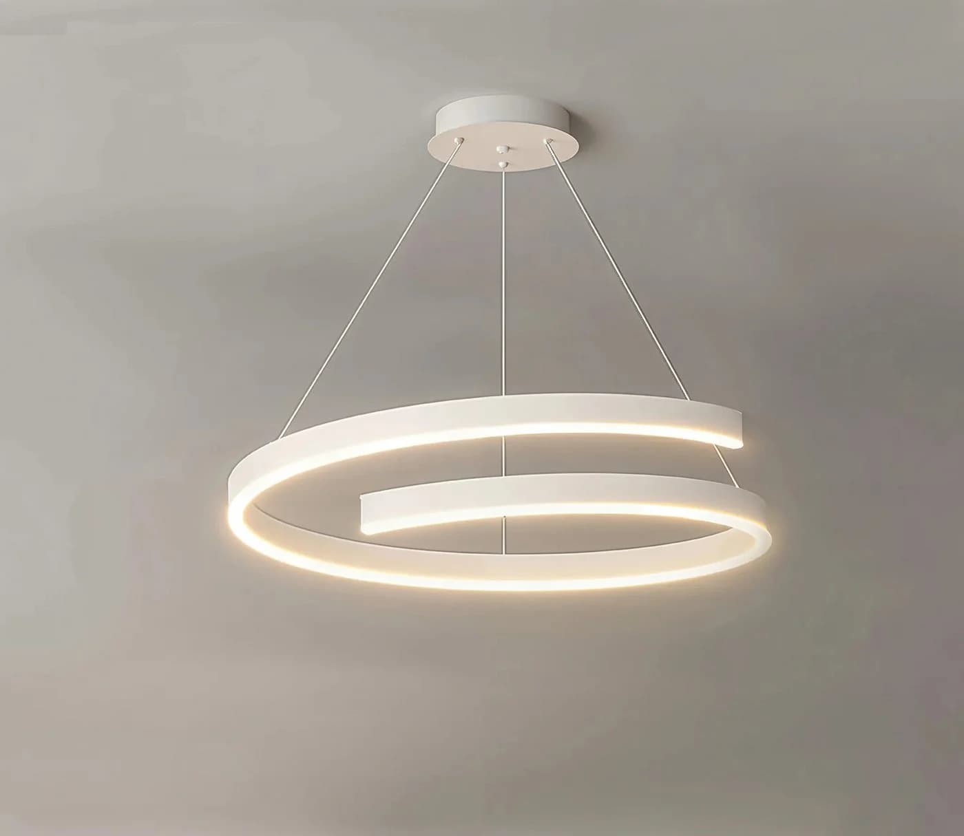 Ailiebe Design LED Pendelleuchte 40cm Dimmbar mit Fernbedienung