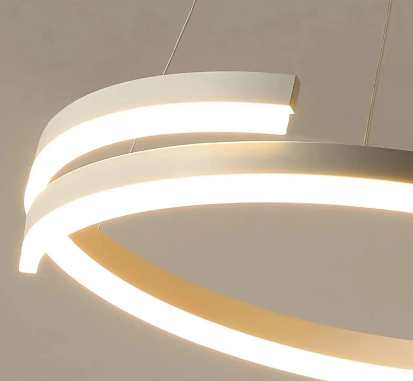 Ailiebe Design LED Pendelleuchte 40cm Dimmbar mit Fernbedienung - Bild 4