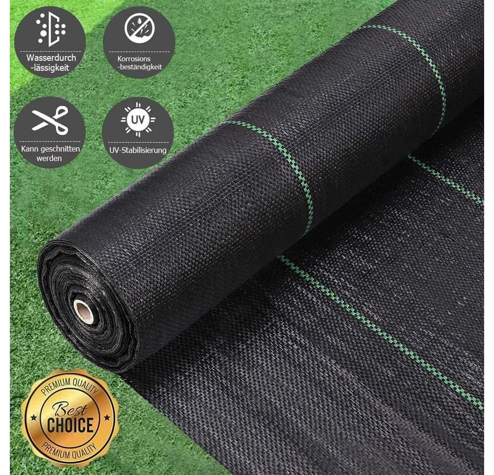 Dripex Unkrautvlies 90g/m² Wasserdurchlässig 3mx10m Rolle - Bild 3