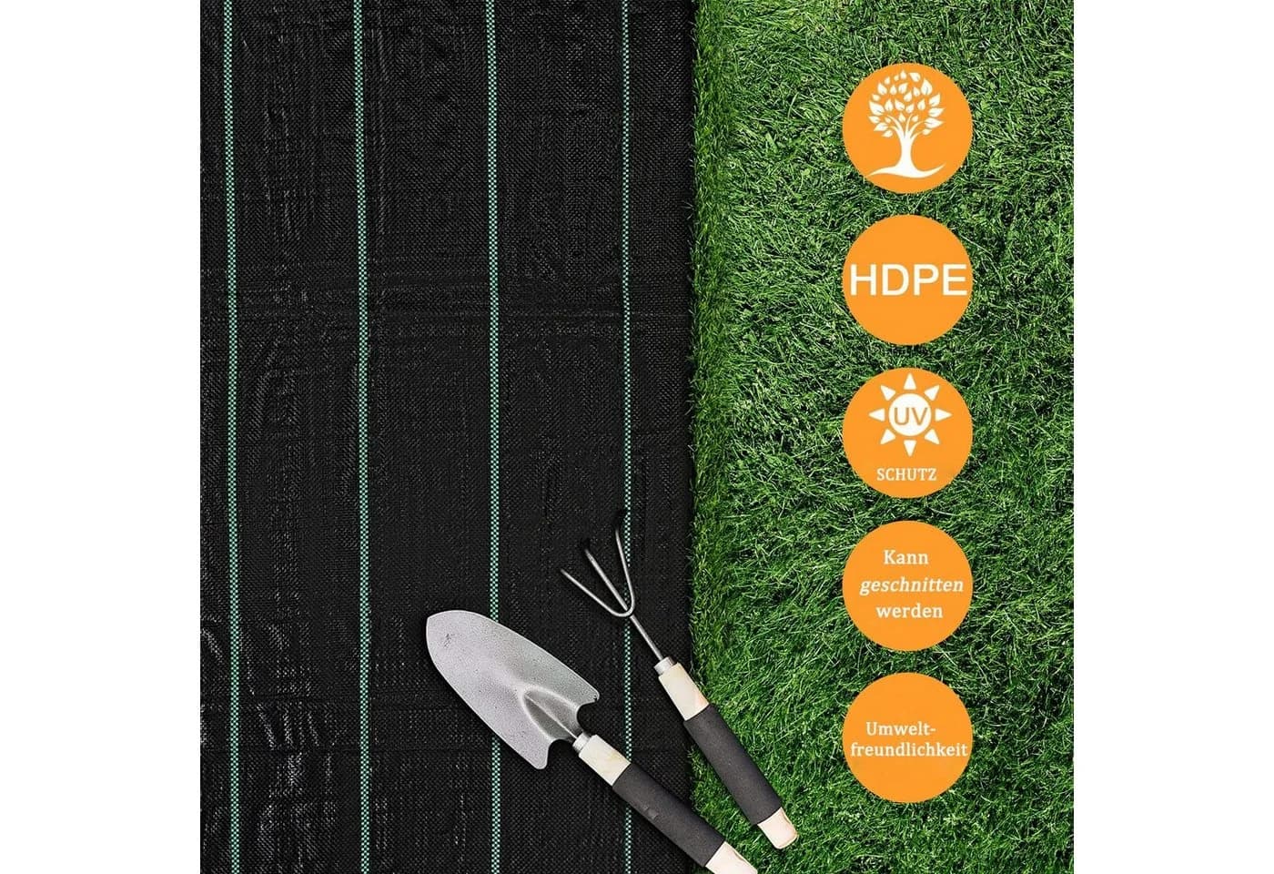 Dripex Unkrautvlies 90g/m² Wasserdurchlässig 1m x 10m