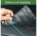 YOLEO Unkrautvlies Gartenvlies 10m² Schwarz Wasserdurchlässig Bild 1