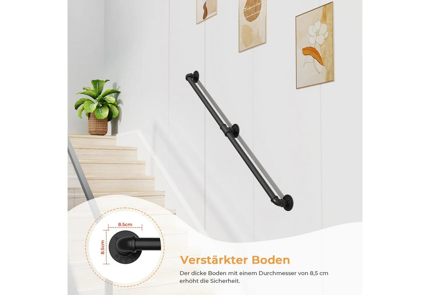Dripex Wandhandlauf Industriestil 60 cm - Bild 3