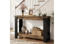 Tribesigns Konsolentisch Industrial Braun Schwarz 105 cm Bild 1