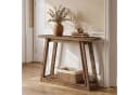 Tribesigns Konsolentisch Massivholz Braun Landhausstil Bild 1