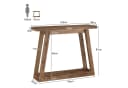 Tribesigns Konsolentisch Massivholz Braun Landhausstil Bild 5