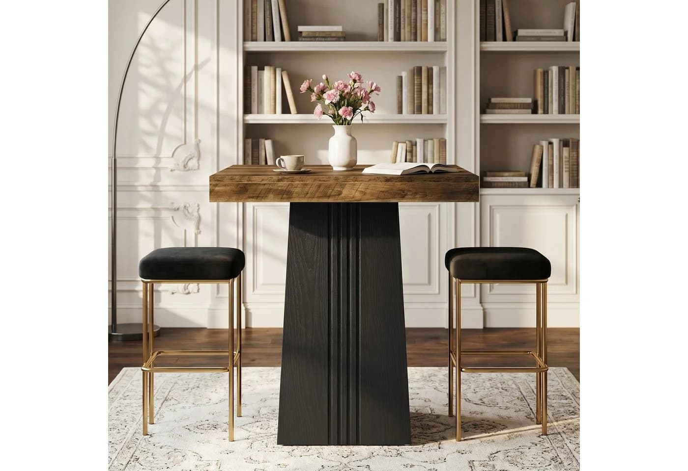 Tribesigns Bartisch 90 cm Hochtisch mit geriffeltem Hohlfuß - Bild 4