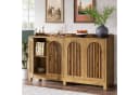 Tribesigns Sideboard 145 cm Buffet-Schrank Braun Gittertüren Bild 2