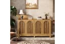 Tribesigns Sideboard 145 cm Buffet-Schrank Braun Gittertüren Bild 3