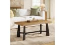 Tribesigns Couchtisch 120 cm Braun Landhaus-Industrie-Stil Bild 1
