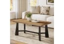 Tribesigns Couchtisch 120 cm Braun Landhaus-Industrie-Stil Bild 2