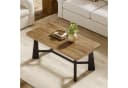 Tribesigns Couchtisch 120 cm Braun Landhaus-Industrie-Stil Bild 4