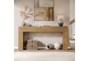 Tribesigns Konsolentisch 160 cm Hellbraun Holz Bild 3