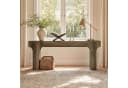 Tribesigns Konsolentisch 200cm Braunes Bogendesign Landhausstil Bild 4