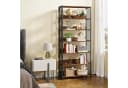 Tribesigns Bücherregal 190 cm Industriestil 6 Ebenen Braun/Schwarz Bild 3