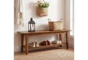 Tribesigns Schuhbank 140 cm Holz Aufbewahrungsbank Braun Bild 3