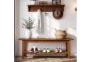 Tribesigns Schuhbank 140 cm Holz Aufbewahrungsbank Braun Bild 4