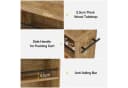 Tribesigns Beistellwagen schmal 4 Ebenen Braun Holz-Optik Bild 5