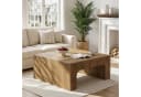 Tribesigns Couchtisch 100 cm Quadratisch Braun Holz Bild 1