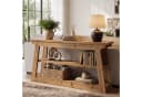 Tribesigns Konsolentisch 160 cm Massivholz Flurtisch Braun Bild 5