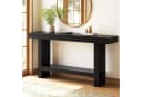 Tribesigns Konsolentisch 160 cm Massivholz Landhausstil Schwarz Bild 2