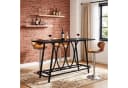 Tribesigns Bartisch 160 cm Schwarz Industrieller Esstisch Bild 2