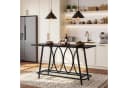 Tribesigns Bartisch 160 cm Schwarz Industrieller Esstisch Bild 4