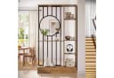 Tribesigns Raumteiler mit Regalen 180 cm Hellbraun Modern Bild 5