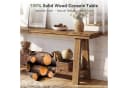 Tribesigns Konsolentisch 200 cm Massivholz Landhausstil Braun Bild 5
