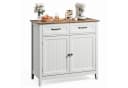 Bealife Sideboard Küchenschrank mit Arbeitsplatten, 2 Schubladen 2 Türen, Braun/Grau Bild 5