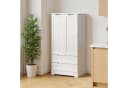 Bealife Küchenschrank 2 Schubladen 2 Türen Vorratschrank Weiß Bild 3