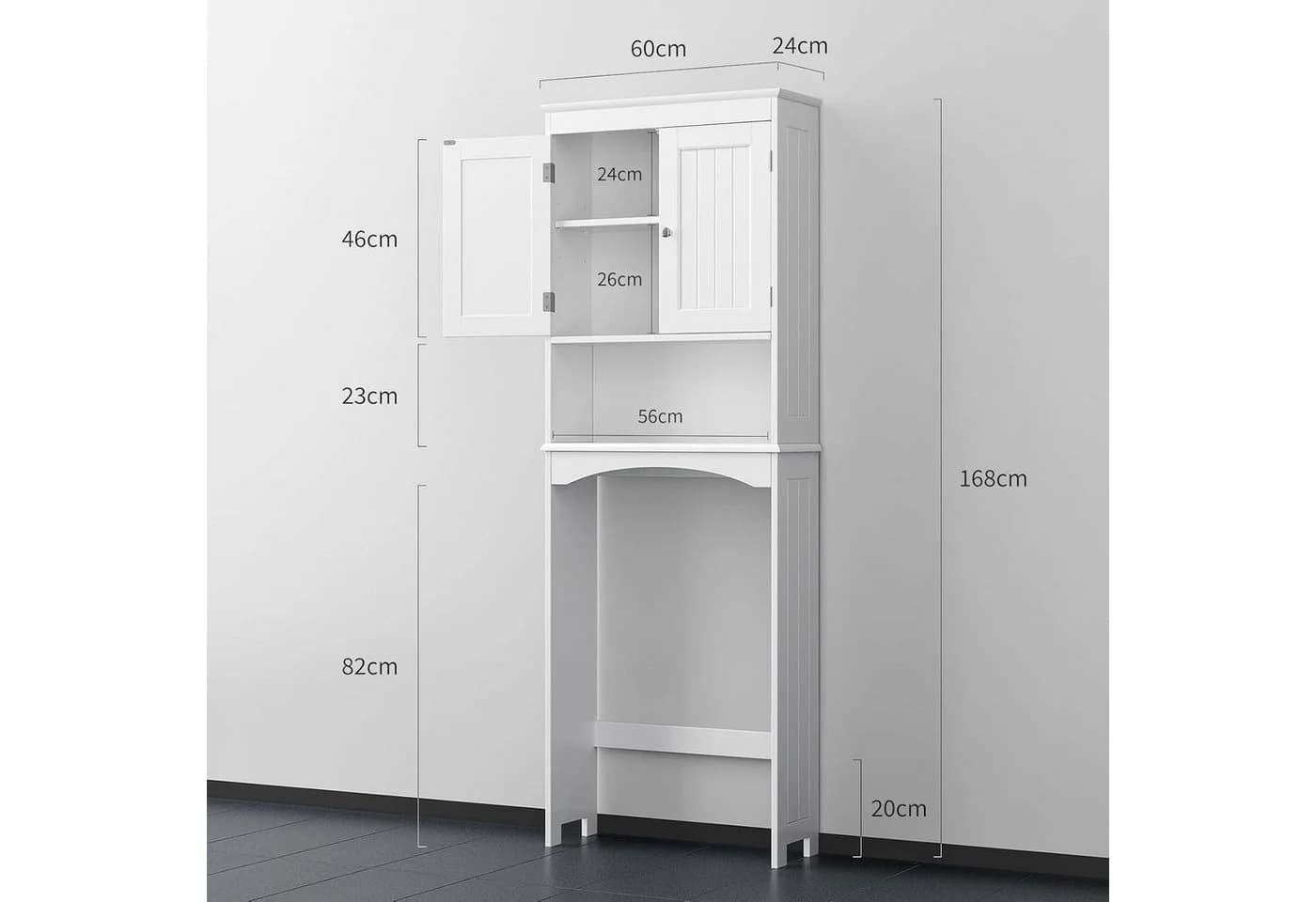 Bealife Badregal Toilettenregal Weiß - Bild 5