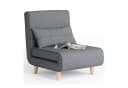 Bealife Relaxsessel Klappbarer Schlafsessel Schlafsofa Fernsehsessel Relaxsessel Dunkelgrau Bild 1