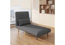 Bealife Relaxsessel Klappbarer Schlafsessel Schlafsofa Fernsehsessel Relaxsessel Dunkelgrau Bild 2