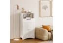 Bealife Badkommode, Kommode fürs Bad Sideboard, mit 2 Schubladen 2 Türen, Weiß Bild 3