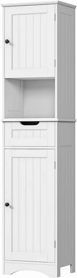 Bealife Hochschrank 170 cm Badezimmerschrank Weiß - Bild 2
