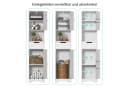 Bealife Hochschrank 170 cm Badezimmerschrank Weiß Bild 5