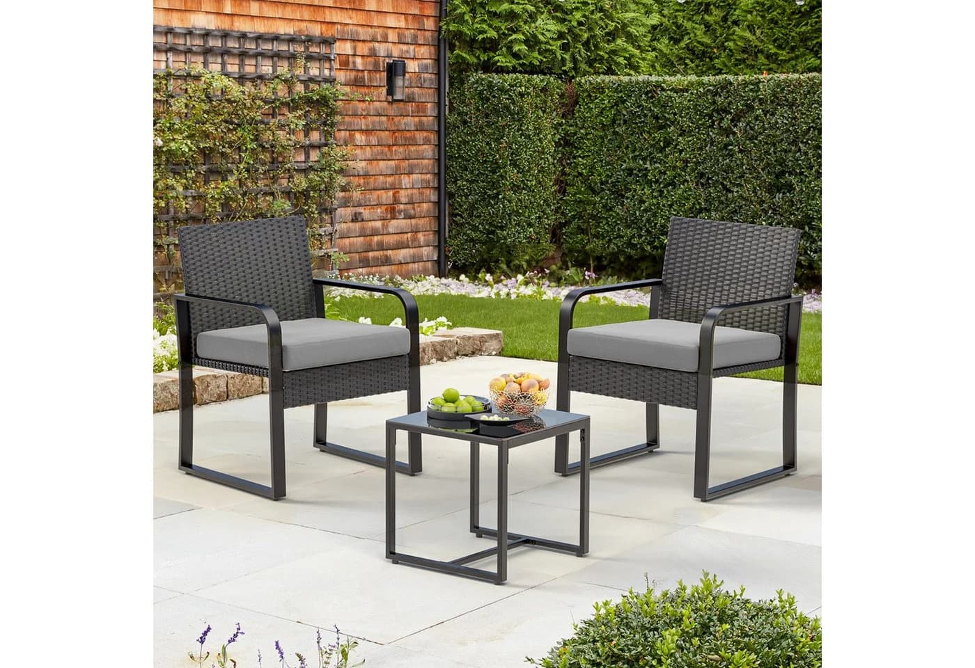 Bealife Balkonset 3er Set Schwarz/Gelb