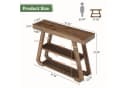 Tribesigns Konsolentisch 105 cm Massivholz Landhausstil Braun Bild 1