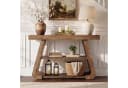 Tribesigns Konsolentisch 105 cm Massivholz Landhausstil Braun Bild 5