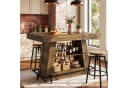 Tribesigns Bartisch Stehtisch 120 cm mit Stauraum und Fußablage Bild 4
