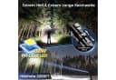 Forrlite LED Taschenlampe Aufladbar, Extrem Hell Zoombares Taschenlampe Schwarz Bild 1