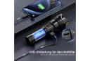 Forrlite LED Taschenlampe Aufladbar, Extrem Hell Zoombares Taschenlampe Schwarz Bild 5