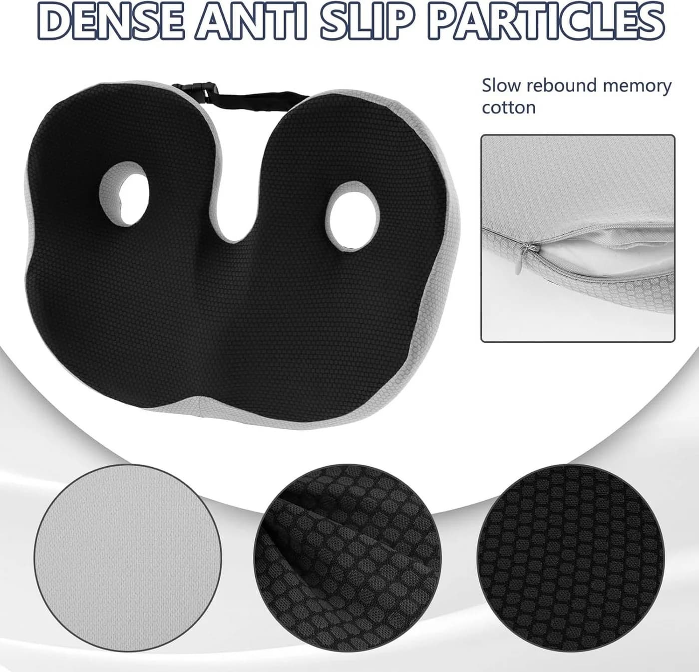 Toomoke Sitzkissen Ergonomisch Schwarz - Bild 5