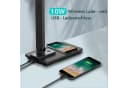 Toomoke LED Schreibtischlampe 3 Lichtfarben Dimmbar Kabelloses Laden USB Bild 3