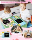 ibettertec Lernspielzeug Sprechende Flash-Karten Rosa LCD Bild 1