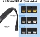 Toomoke LED Halslampe Schwarz 3 Farben 3 Helligkeiten USB-C Bild 3