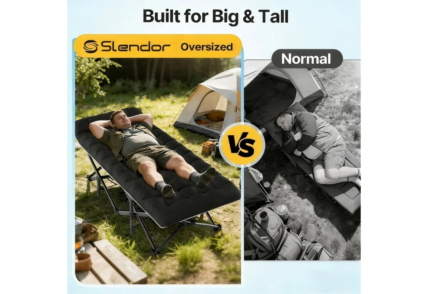 Toomoke Klappbett Camping Bett 188x71x37 cm Outdoor Garten - Bild 5