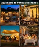 Toomoke LED Solarleuchte 12M 100LED Warmweiß Lichterkette Bild 1